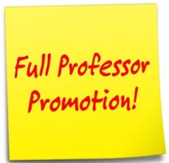 Dr. Sagias promotion to the rank of Full Professor